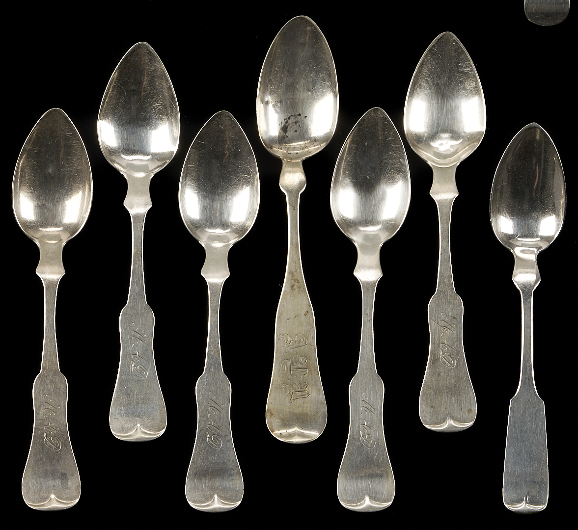 Lot 848: 19 Assorted Coin Silver Spoons