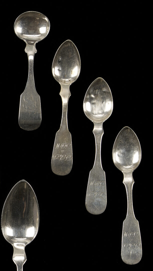 Lot 848: 19 Assorted Coin Silver Spoons