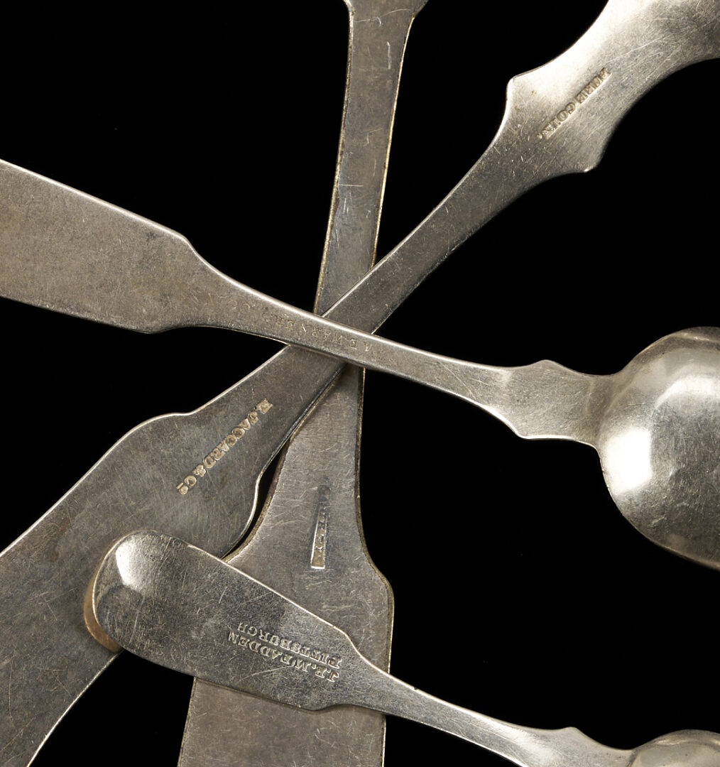 Lot 848: 19 Assorted Coin Silver Spoons