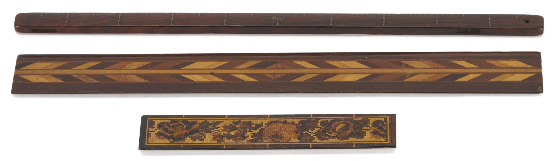 Lot 855: 10 pcs. Tunbridge Ware and Mauchline Ware