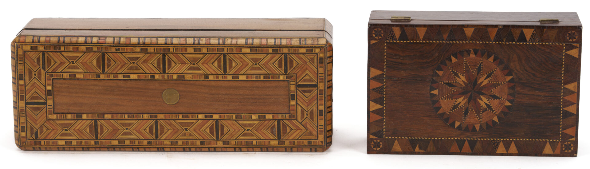 Lot 855: 10 pcs. Tunbridge Ware and Mauchline Ware