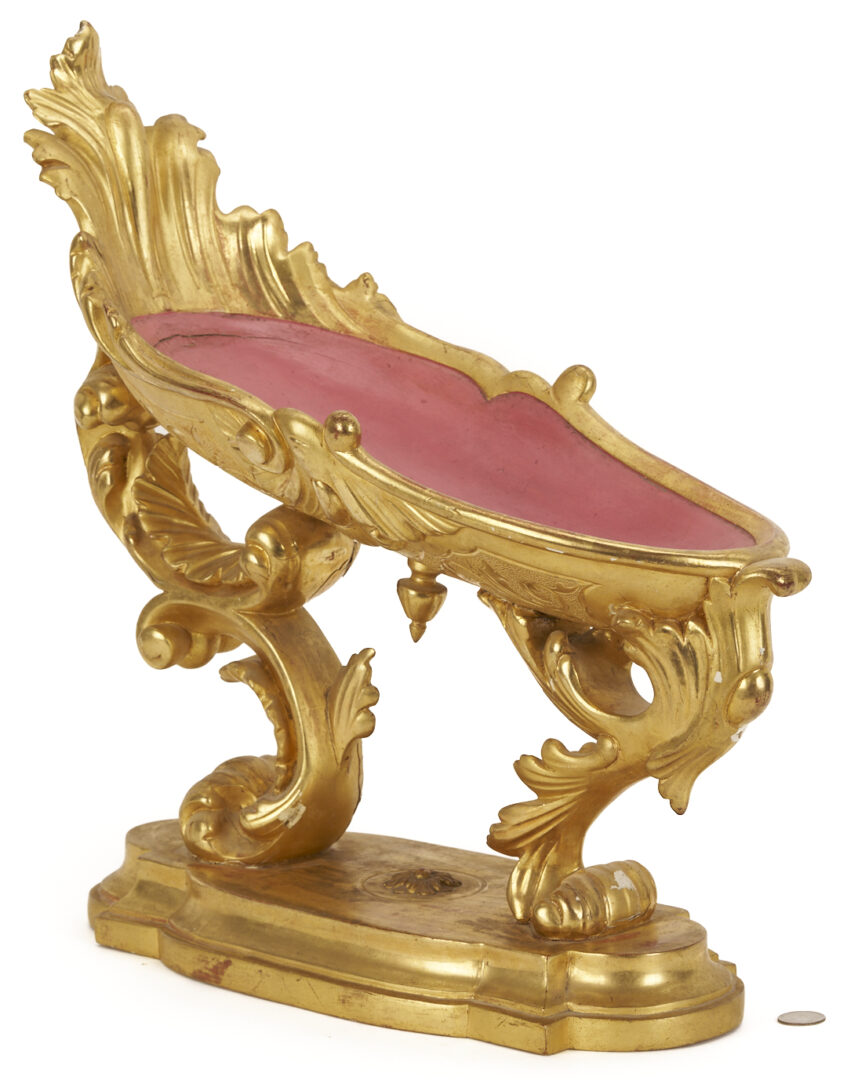 Lot 856: Italian Rococo Style Gilt Wood Centerpiece Bowl
