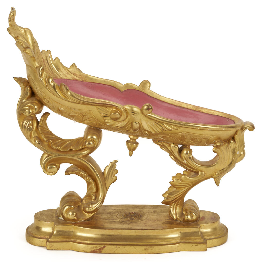 Lot 856: Italian Rococo Style Gilt Wood Centerpiece Bowl