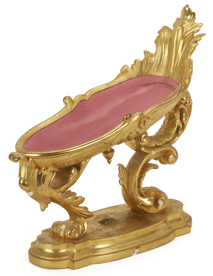 Lot 856: Italian Rococo Style Gilt Wood Centerpiece Bowl