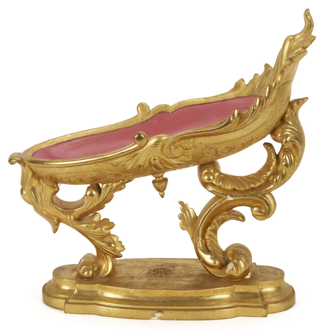Lot 856: Italian Rococo Style Gilt Wood Centerpiece Bowl