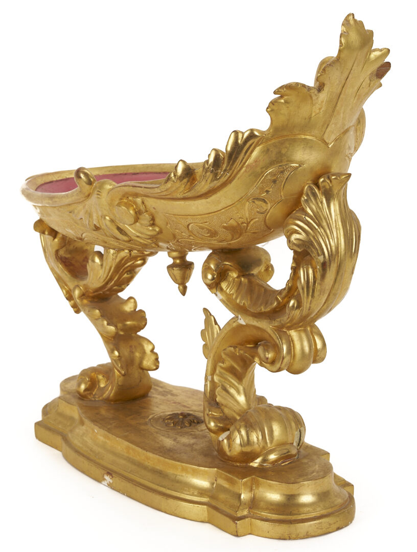 Lot 856: Italian Rococo Style Gilt Wood Centerpiece Bowl