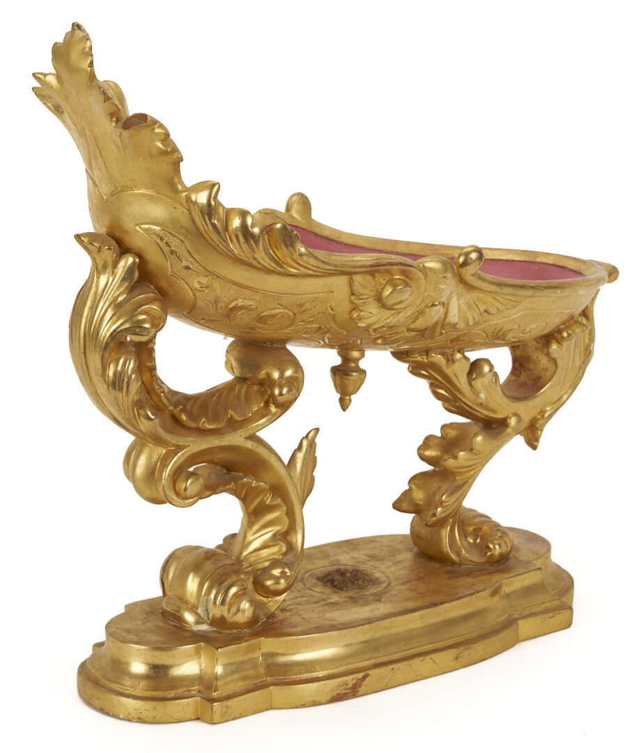Lot 856: Italian Rococo Style Gilt Wood Centerpiece Bowl
