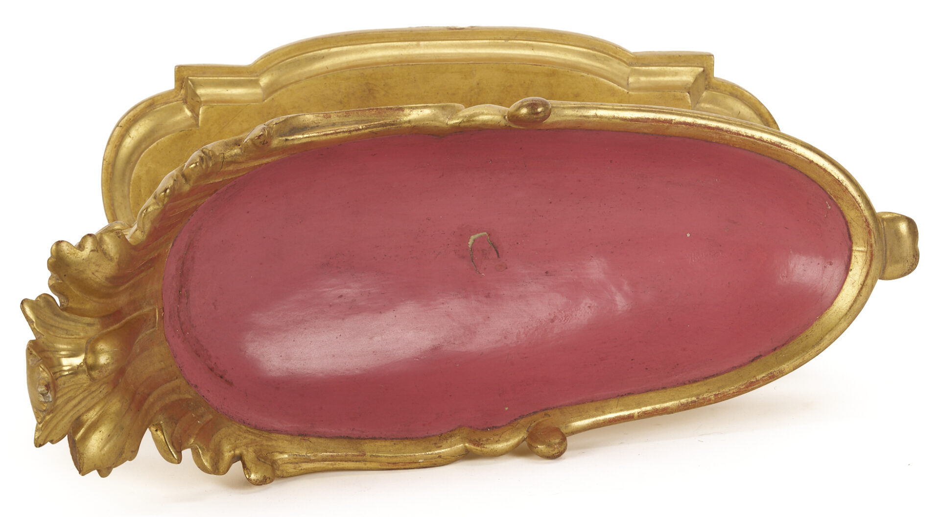 Lot 856: Italian Rococo Style Gilt Wood Centerpiece Bowl