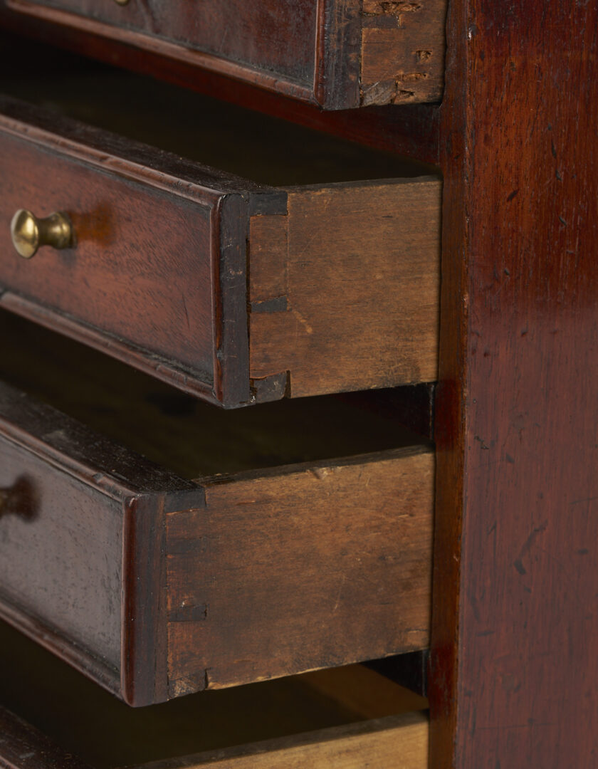 Lot 857: English Mahogany Miniature Chest of Drawers