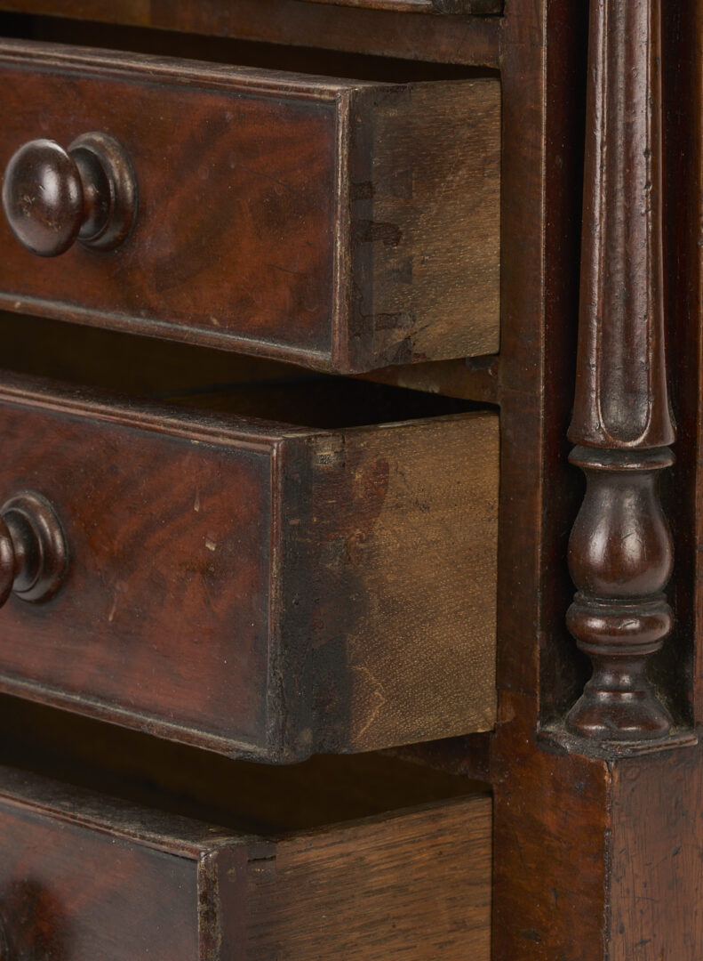 Lot 858: English Miniature Classical Chest of Drawers