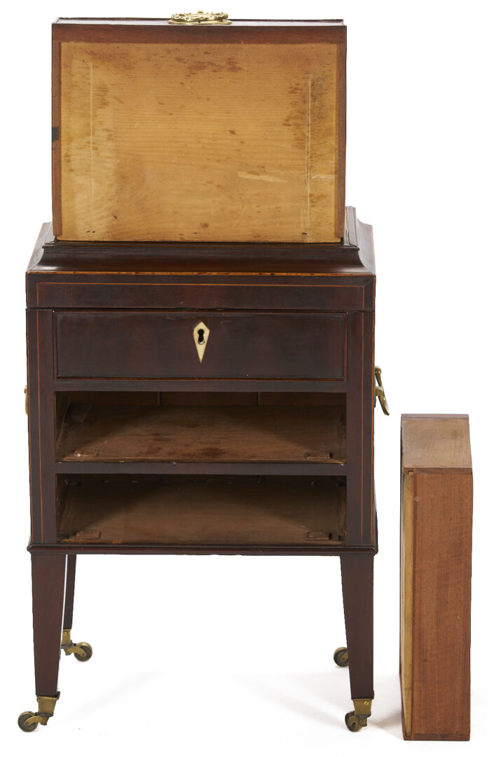 Lot 859: Miniature English Hepplewhite Style Collector’s Chest