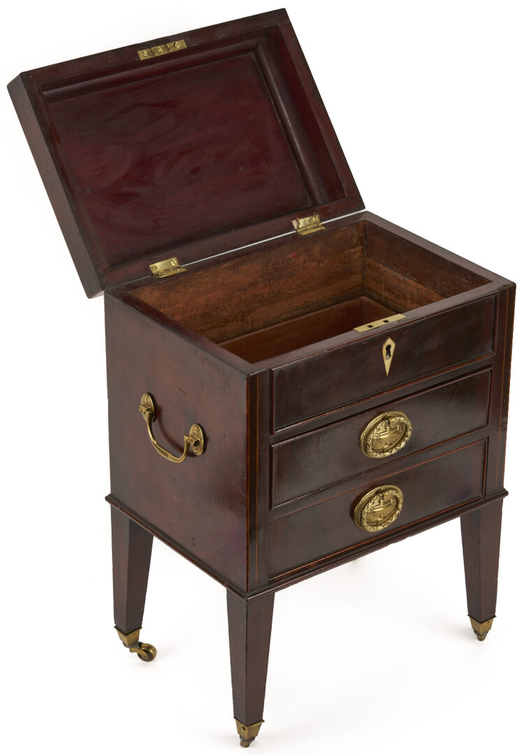 Lot 859: Miniature English Hepplewhite Style Collector’s Chest