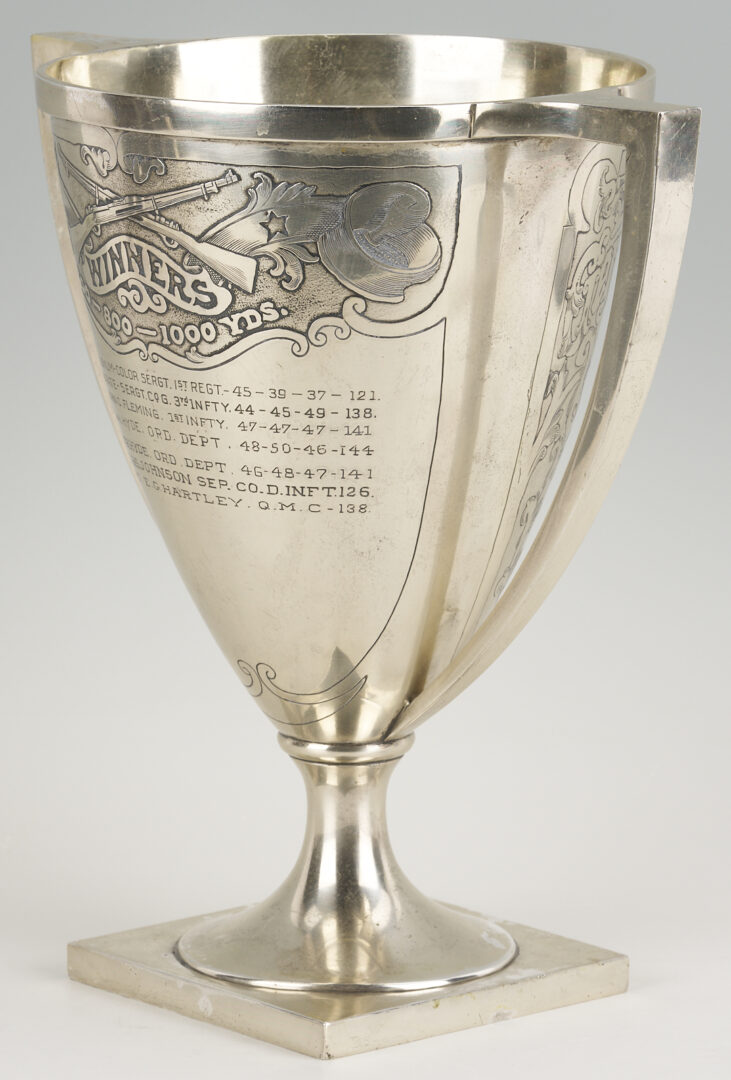 Lot 85: Sterling Silver TN Shooting Trophy, The Irby Bennett Cup