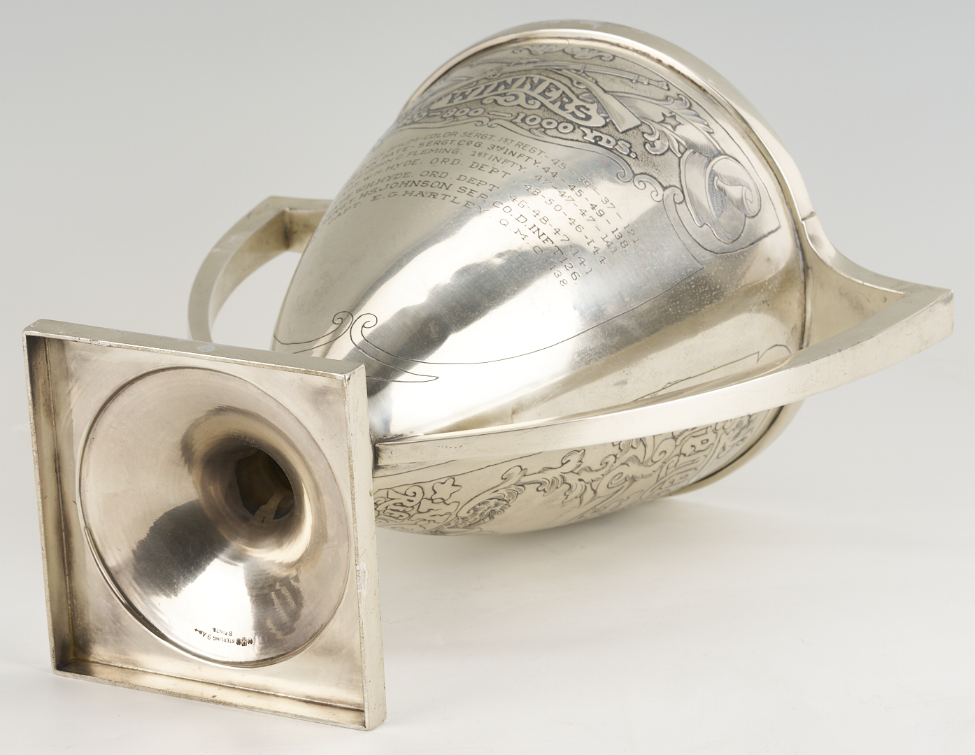 Lot 85: Sterling Silver TN Shooting Trophy, The Irby Bennett Cup