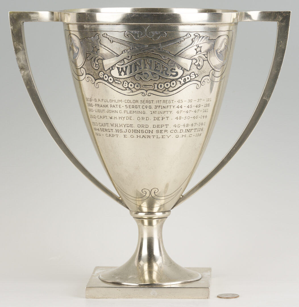 Lot 85: Sterling Silver TN Shooting Trophy, The Irby Bennett Cup
