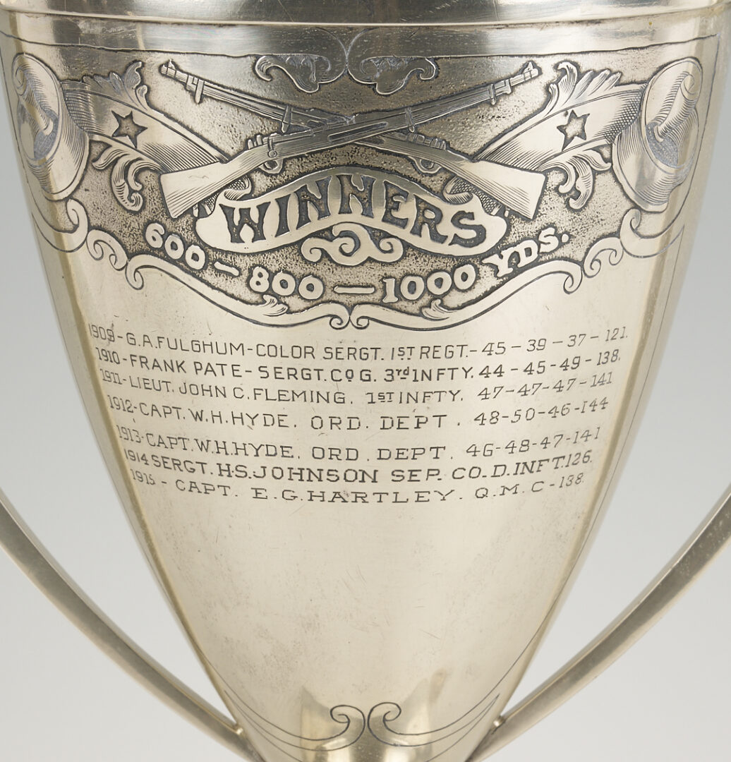 Lot 85: Sterling Silver TN Shooting Trophy, The Irby Bennett Cup