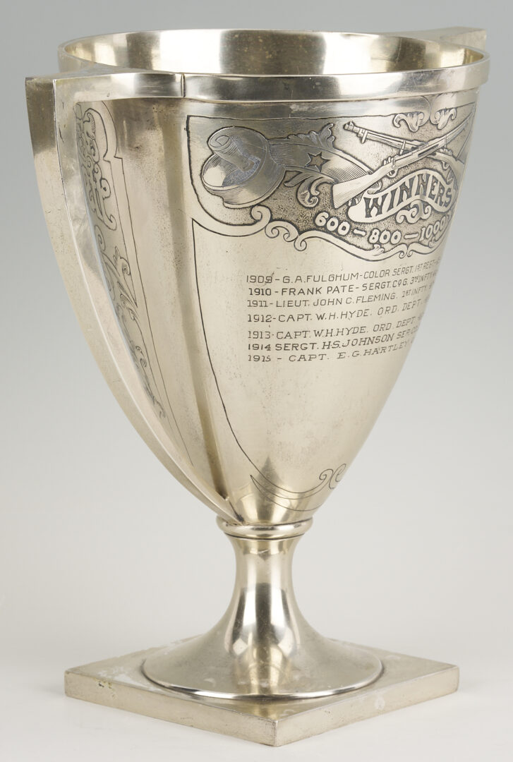 Lot 85: Sterling Silver TN Shooting Trophy, The Irby Bennett Cup