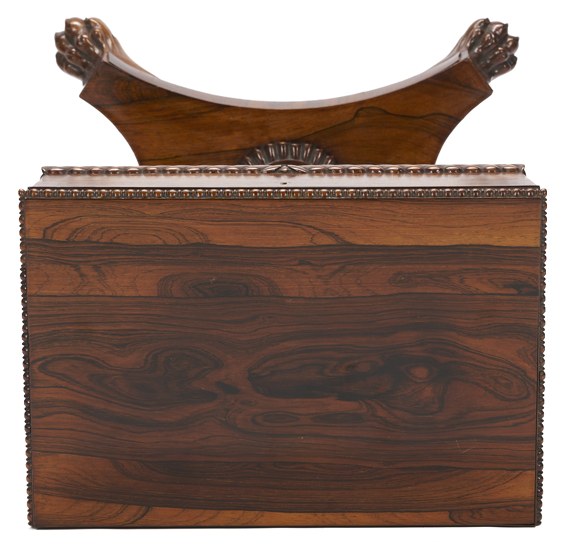 Lot 862: Regency Rosewood Teapoy