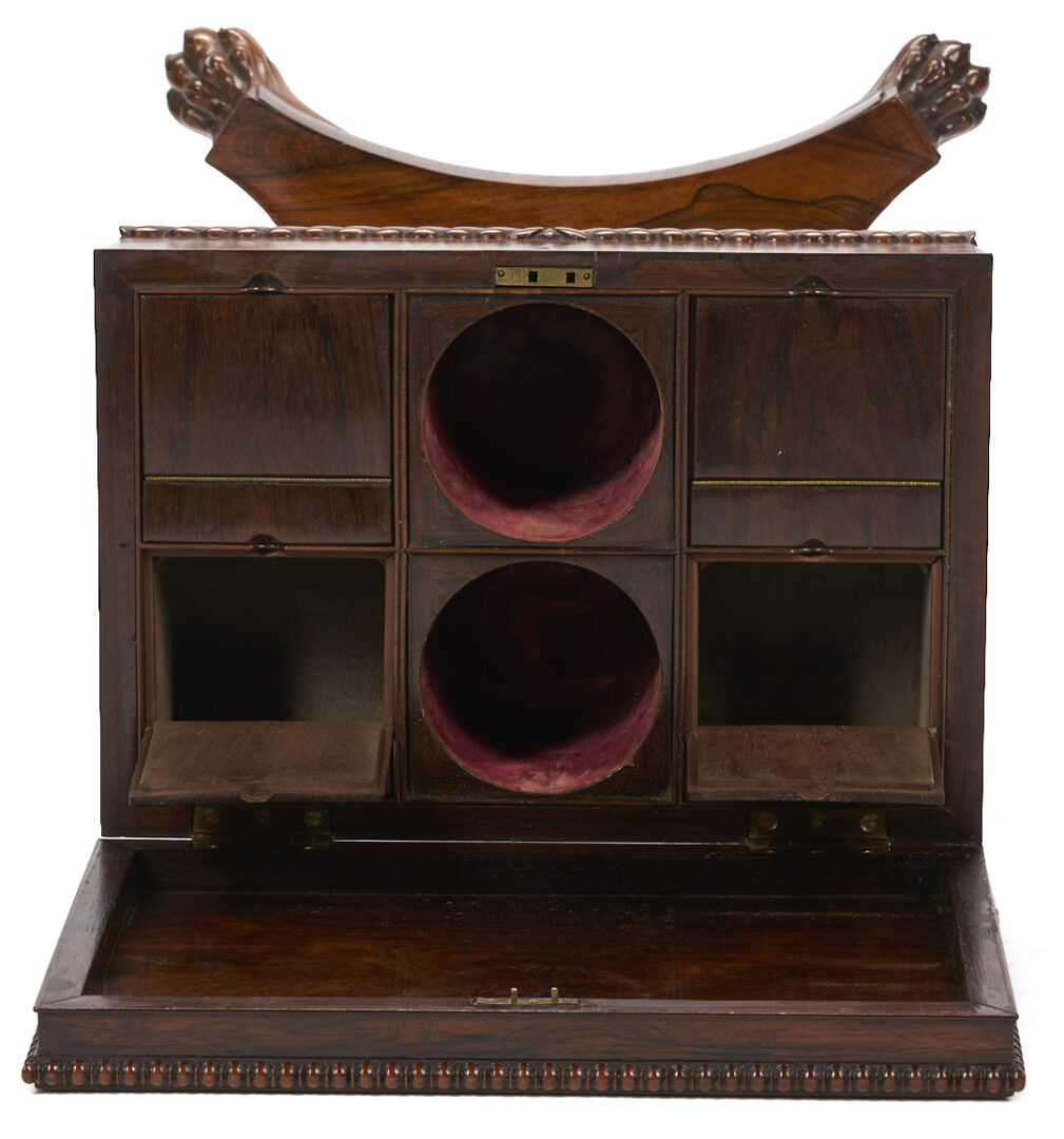 Lot 862: Regency Rosewood Teapoy