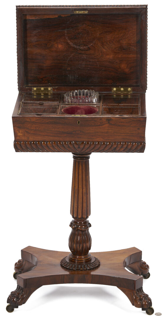 Lot 862: Regency Rosewood Teapoy