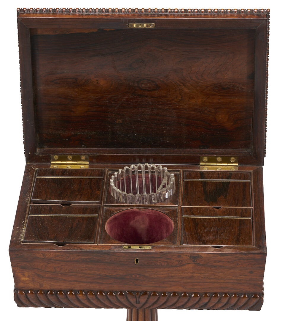 Lot 862: Regency Rosewood Teapoy