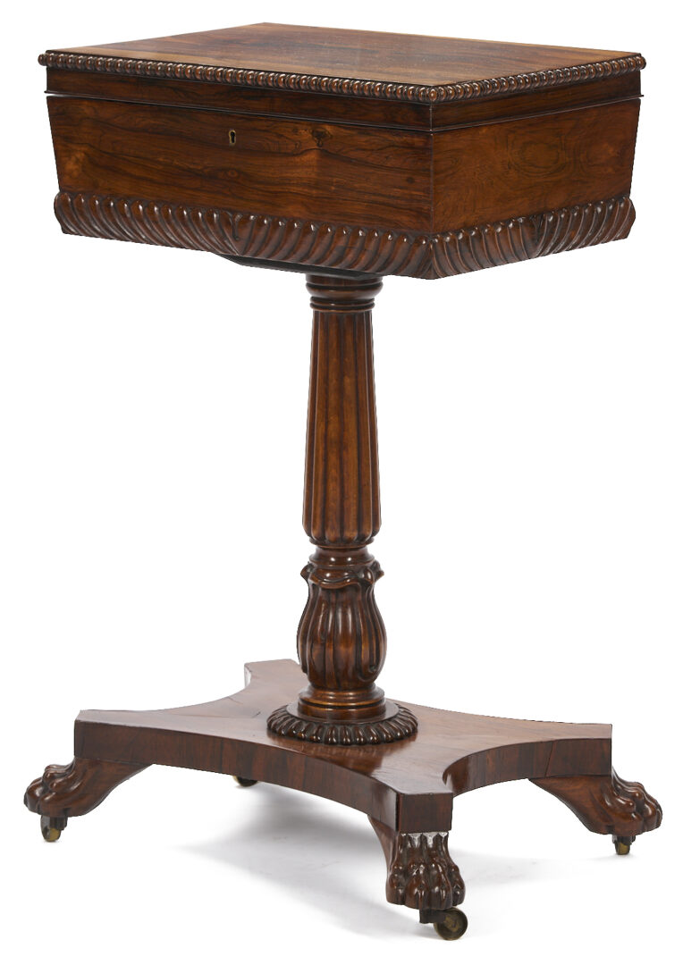 Lot 862: Regency Rosewood Teapoy