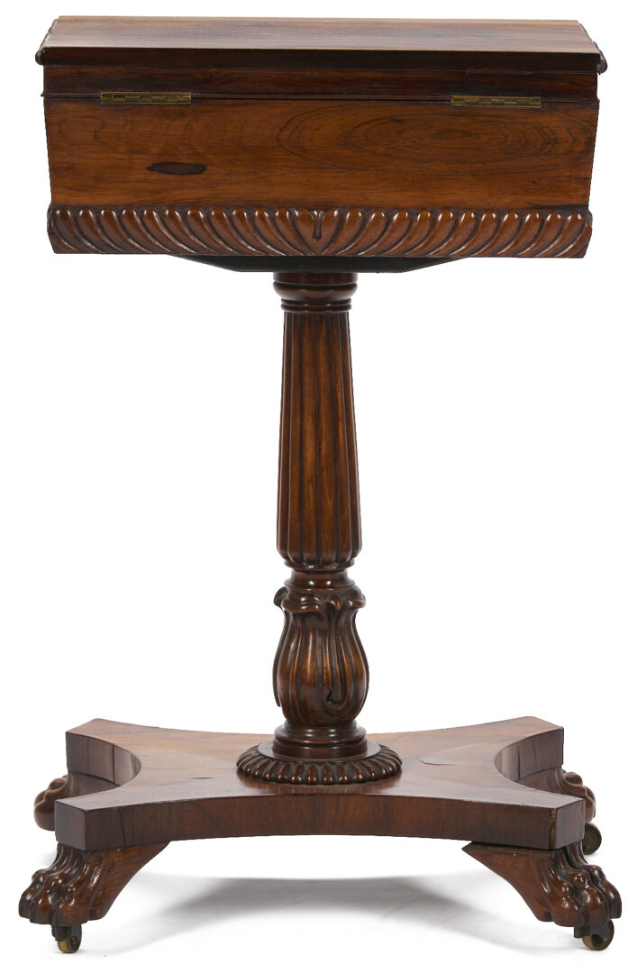 Lot 862: Regency Rosewood Teapoy