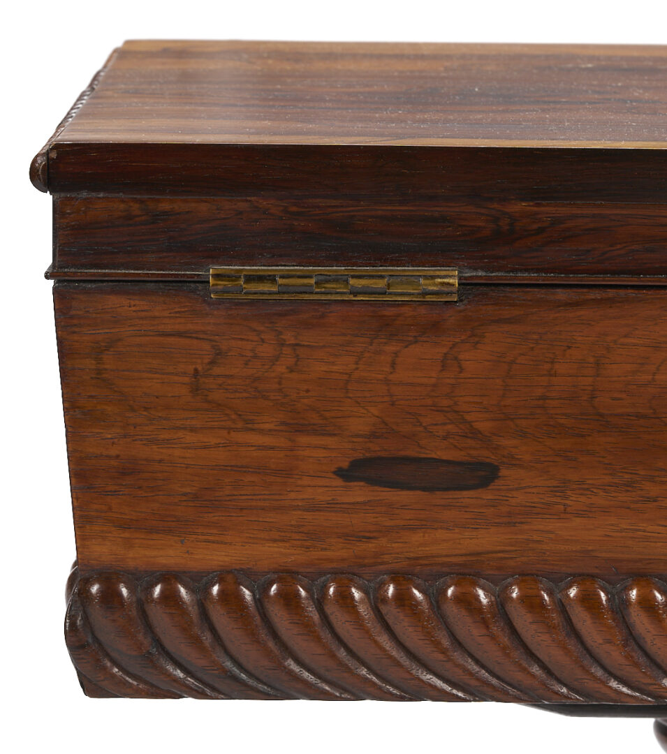 Lot 862: Regency Rosewood Teapoy