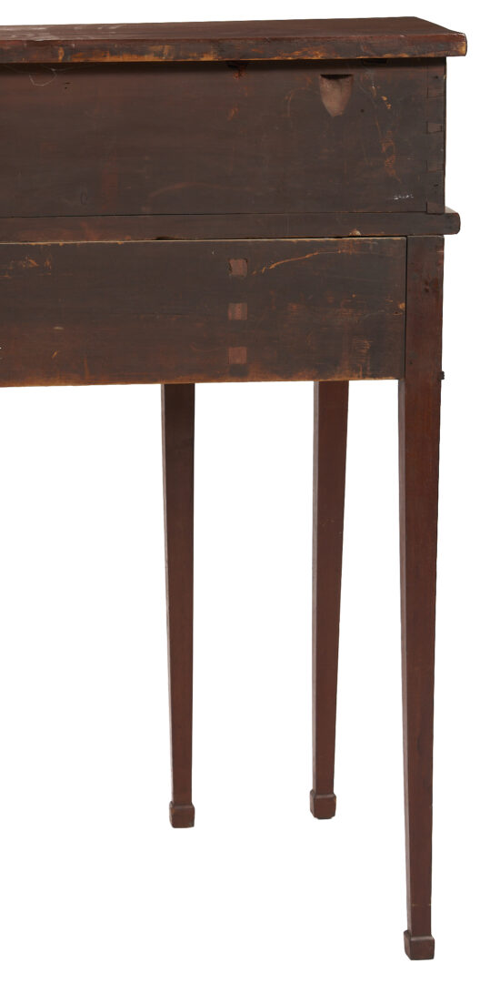 Lot 863: English Inlaid Sideboard with Tambour Doors