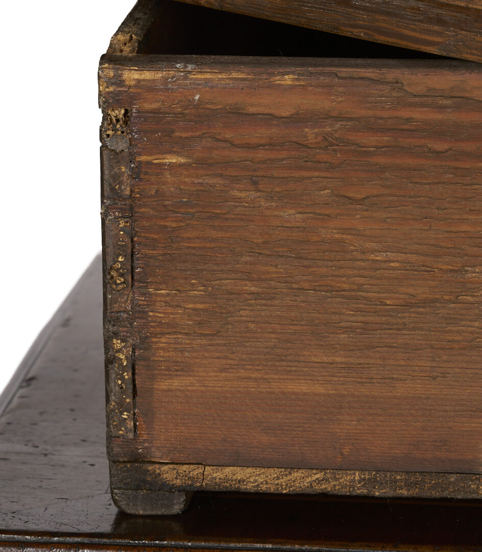 Lot 865: Georgian Style Burlwood Inlaid Chest of Drawers