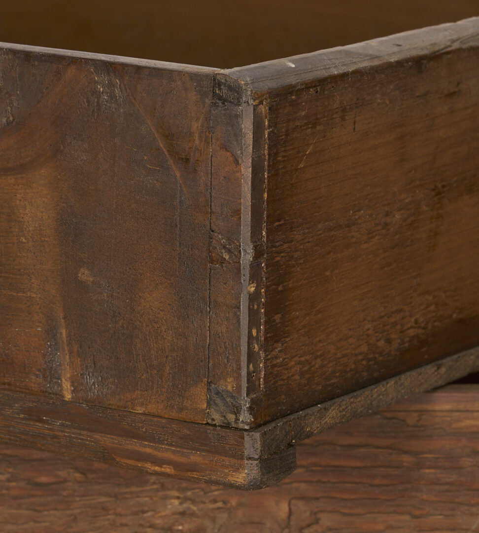 Lot 865: Georgian Style Burlwood Inlaid Chest of Drawers