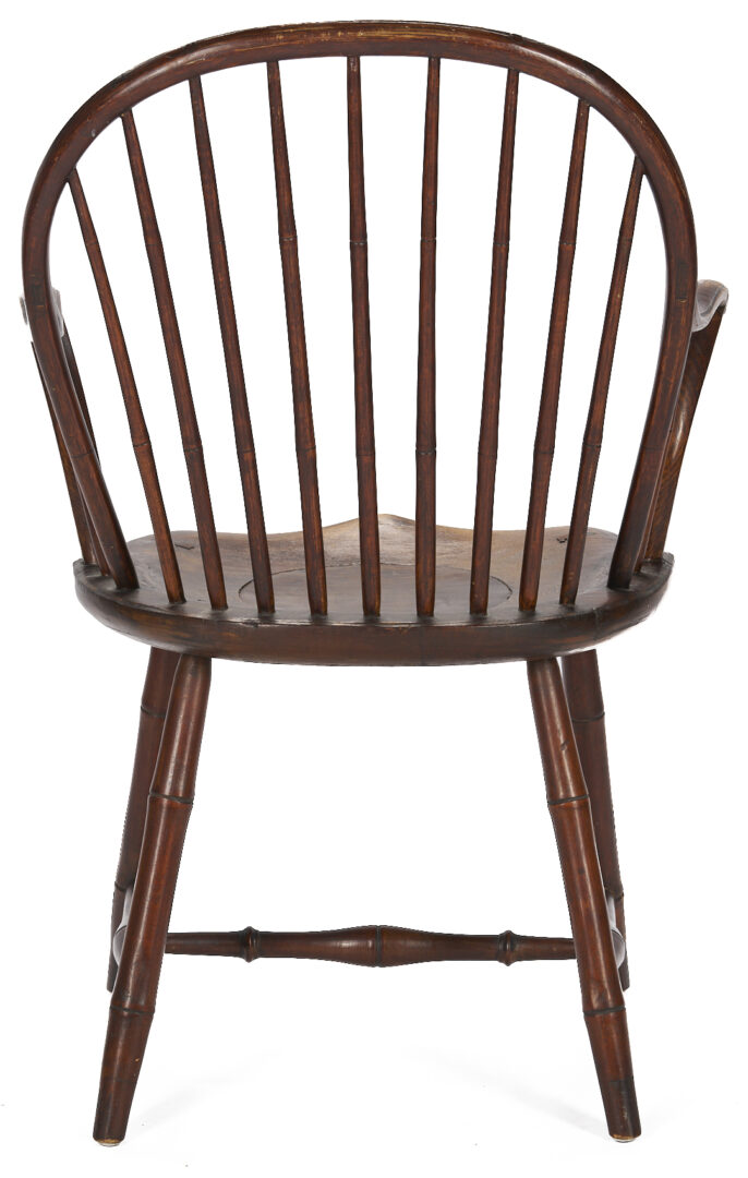 Lot 866: Philadelphia Side Chair & American Windsor Armchair