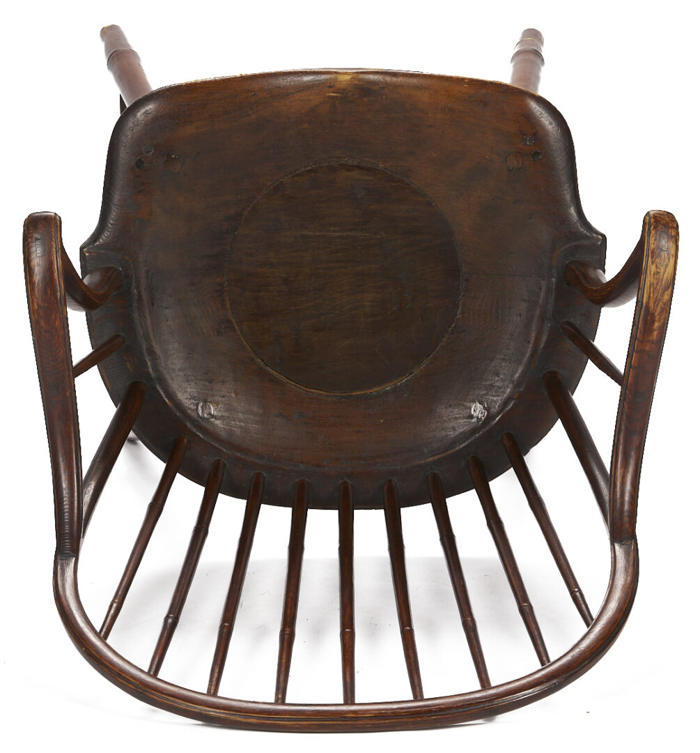 Lot 866: Philadelphia Side Chair & American Windsor Armchair