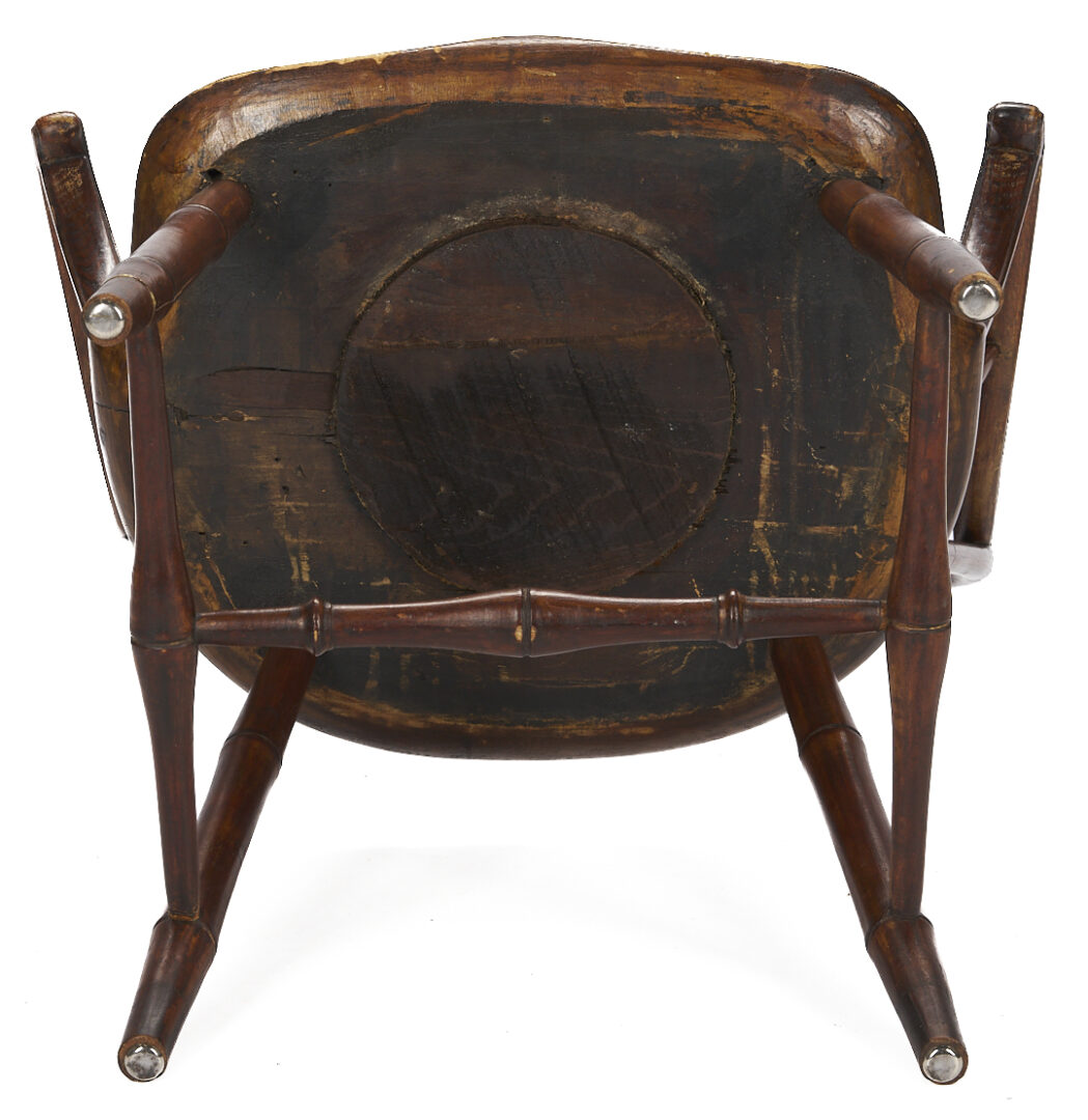 Lot 866: Philadelphia Side Chair & American Windsor Armchair