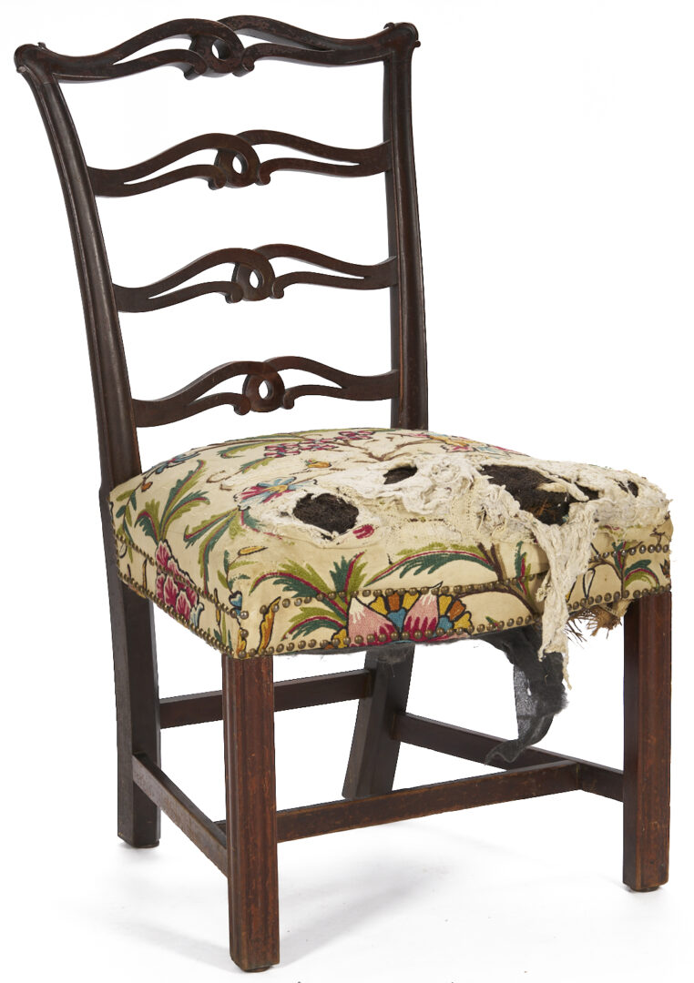 Lot 866: Philadelphia Side Chair & American Windsor Armchair