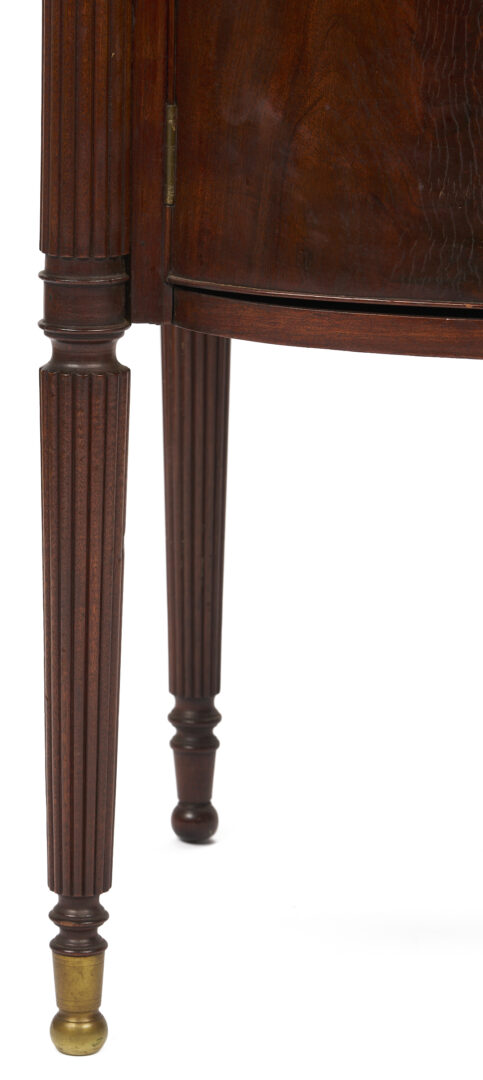 Lot 867: Diminutive Federal Style Bowfront Cabinet