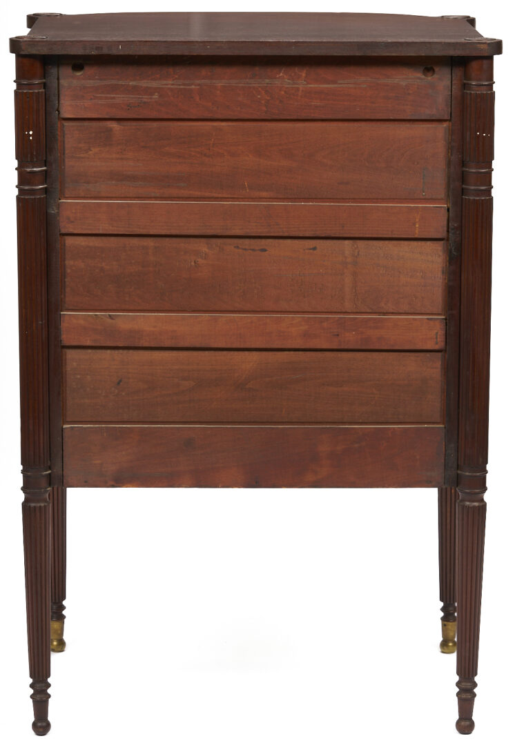 Lot 867: Diminutive Federal Style Bowfront Cabinet