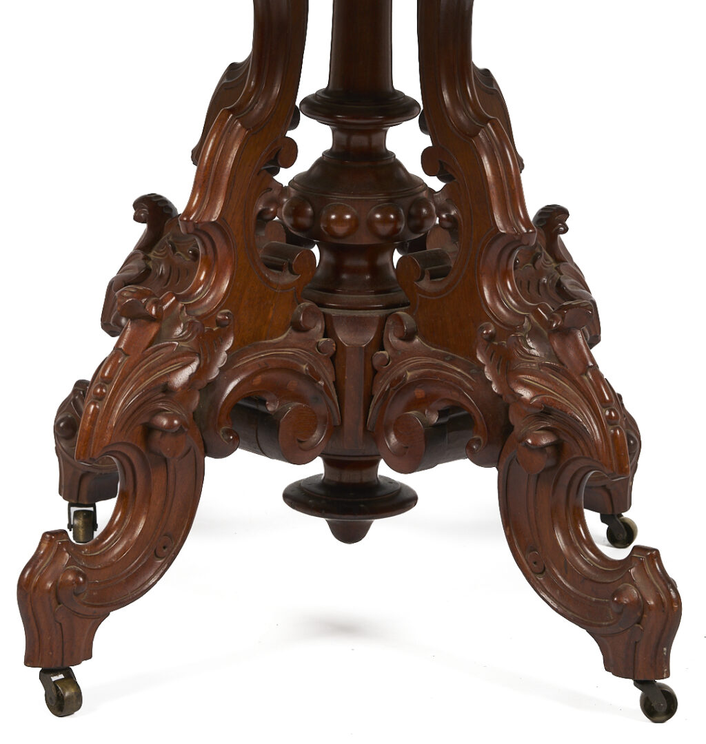 Lot 868: Renaissance Revival Marble Table, poss. Thomas Brooks