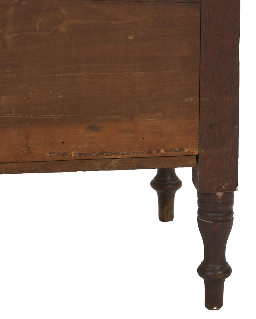 Lot 873: Diminutive East Tennessee Walnut Blanket Chest with Turned Feet
