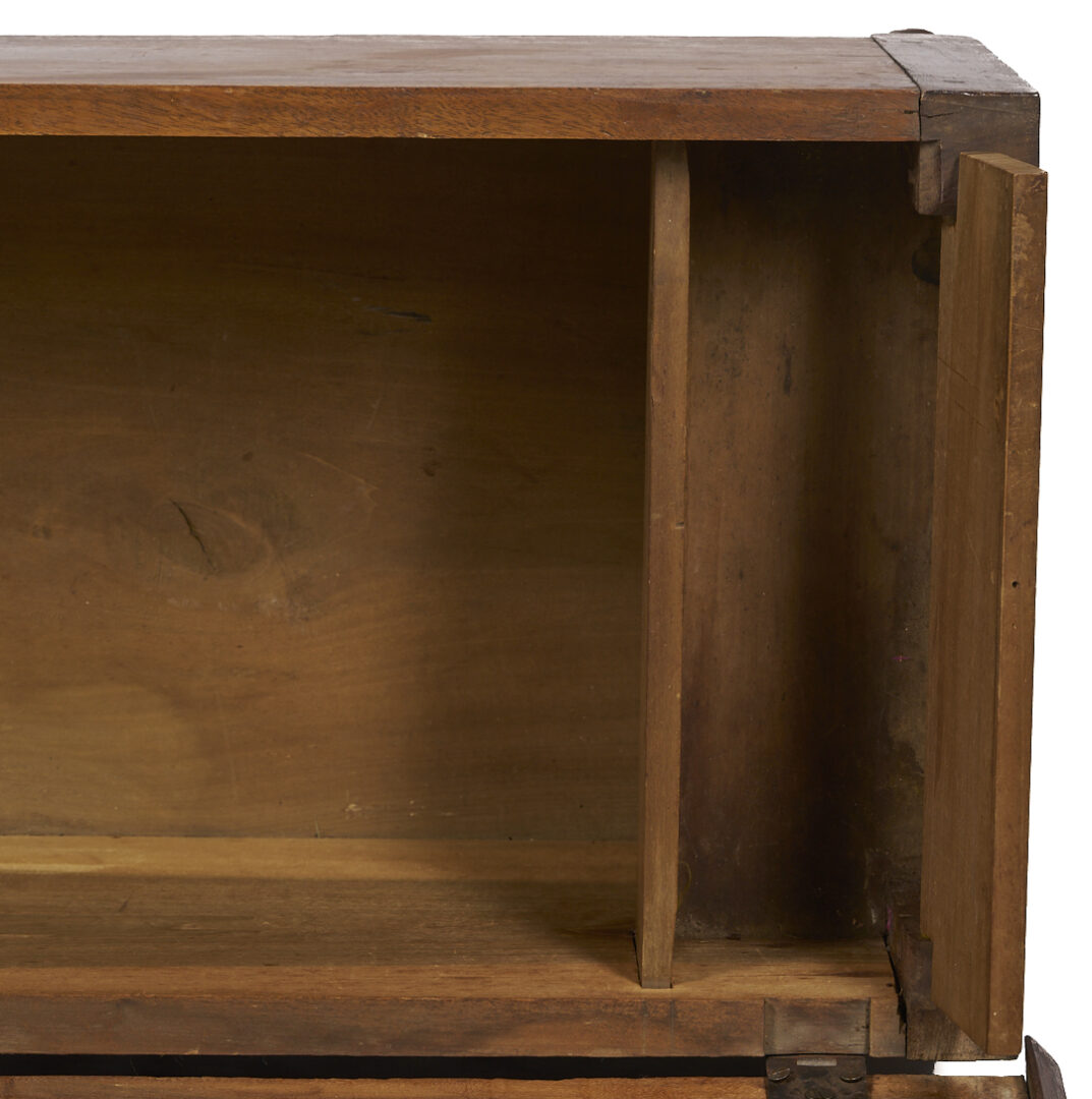 Lot 873: Diminutive East Tennessee Walnut Blanket Chest with Turned Feet