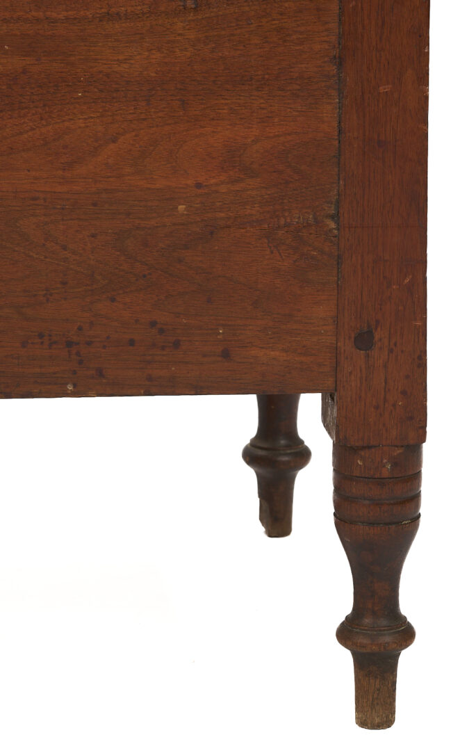 Lot 873: Diminutive East Tennessee Walnut Blanket Chest with Turned Feet