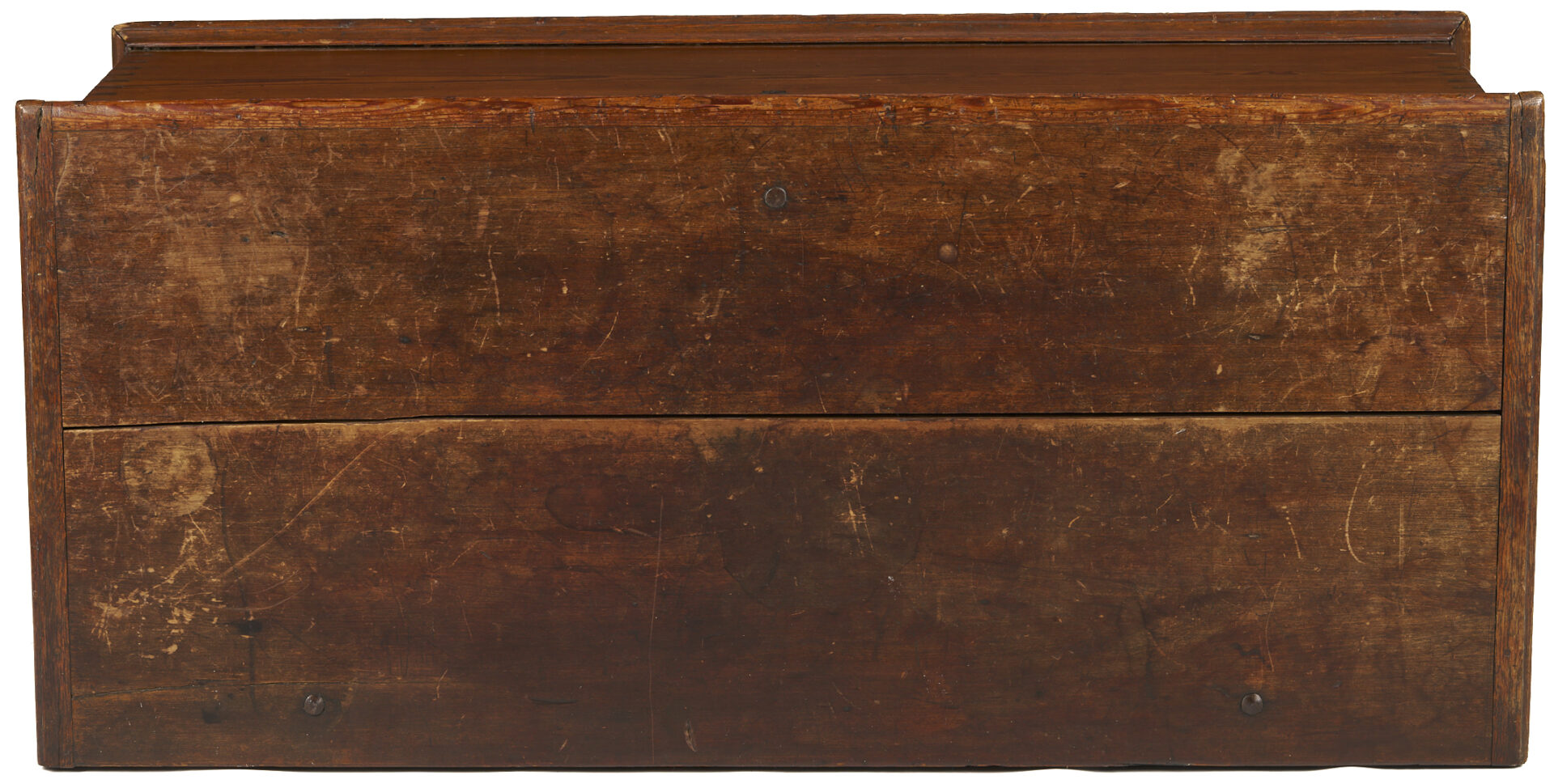 Lot 876: South Carolina Yellow Pine Blanket Chest w/ Turned Feet