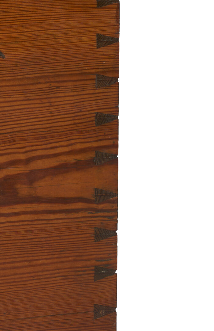 Lot 876: South Carolina Yellow Pine Blanket Chest w/ Turned Feet