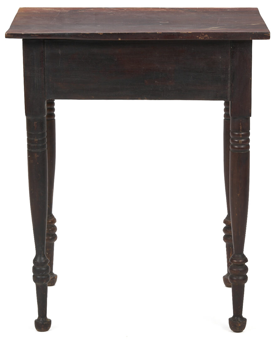 Lot 877: Southern Sheraton Cherry One Drawer Stand