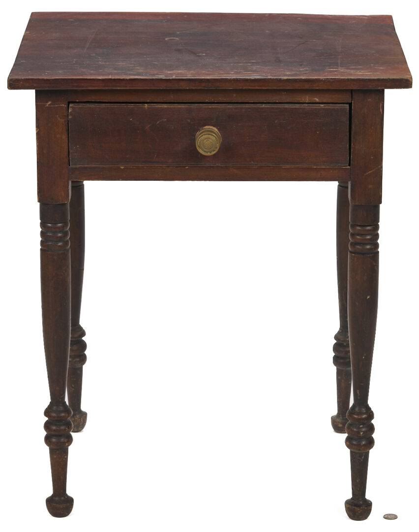 Lot 877: Southern Sheraton Cherry One Drawer Stand