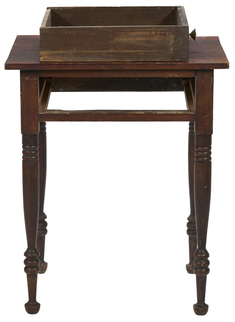 Lot 877: Southern Sheraton Cherry One Drawer Stand