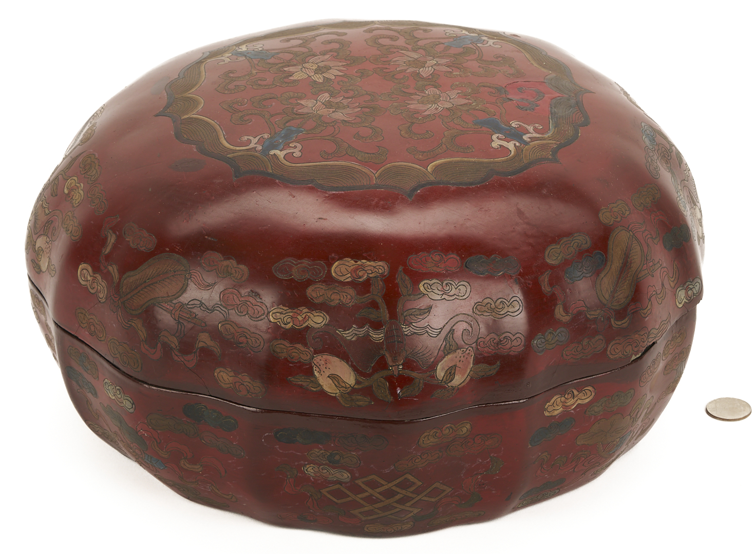 Lot 886: Pr. Chinese Famille Rose Wig Stands