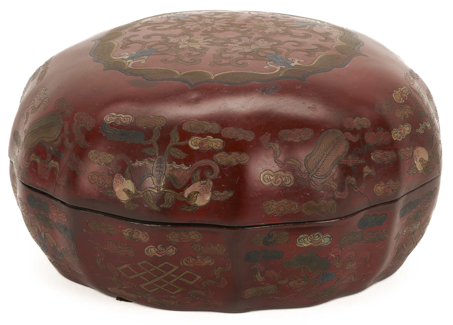 Lot 886: Pr. Chinese Famille Rose Wig Stands