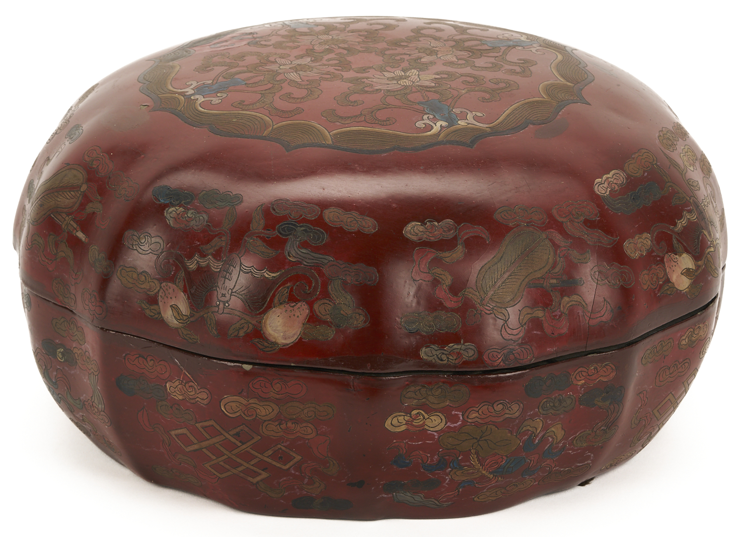 Lot 886: Pr. Chinese Famille Rose Wig Stands