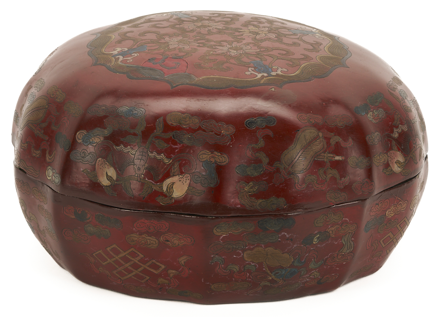 Lot 886: Pr. Chinese Famille Rose Wig Stands
